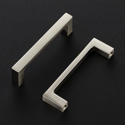 Ravinte Brushed Nickel Kitchen Cabinet Solid Handles,3-1/2 Inch,5 Pack - color: Brushed Nickel, size: 3-1/2 Inches Hole Center