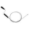 HARFINGTON Drain Augers 5ft Stainless Steel Hair Drain Cleaner Tool Black - color: Black, size: 1.4m