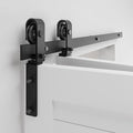 52" Bi-Folding Sliding Barn Door Hardware Track Kit,Smoothly&Quietly,Side Mounted Black Roller,Easy Install,Door Not Included [Fit Double 24" Bifold Doors] - size: 52" for 2 Doors