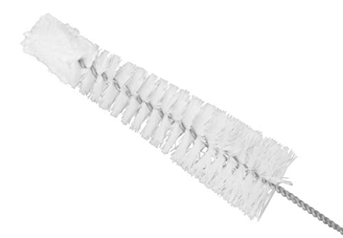 Eisco Tapered Bottle Brush, Cotton Tip, 0.5" to 0.75" Fit, Nylon, 8.75"