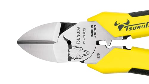 Tsunoda PKN-225ATG, High-Leverage Heavy Duty Diagonal Cutters 9-inches (225mm) - size: 9-inches Elastomer Handle