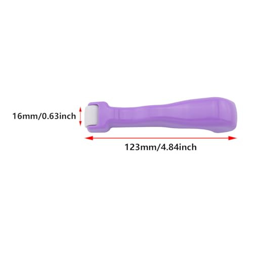 JianLing 3PCS Sewing Tool Quilting Roller Fabric Fixing Presser Wheel Plastic Handle Rose Red Green Purple for Quilting Printing Wallpaper Bedding Clothing Carpet