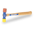 VAUGHAN Soft Face Hammer, 6 Oz, Small Hammer, Assembled in the USA - color: Red/Yellow, size: 6 oz