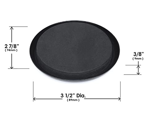 GorillaSliders 3-1/2 Inch Round Furniture Sliders for Carpet & Rugs (8 Pack) Premium Reusable Furniture Movers, Protects Carpeting & Makes Moving Heavy Furniture Easy, Black, CB131 - size: 3-1/2" Round (For Carpet & Rugs)