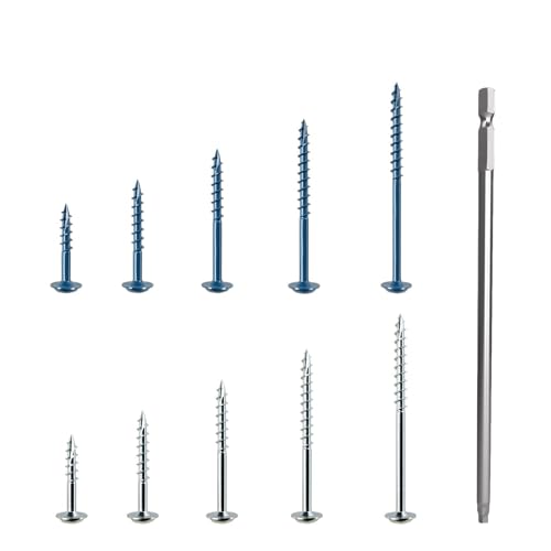 Pocket Hole Screws Assortment Kit 880Pcs, #8 Coarse Thread