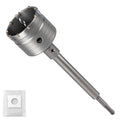 Professional 3" (75mm) Concrete Hole Saw 220mm SDS Plus & Dust Bag - size: 3" (75mm)