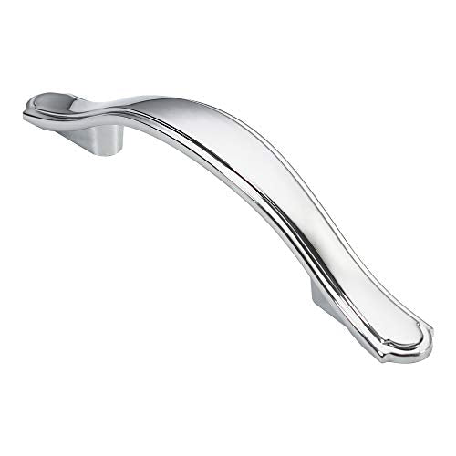 Alzassbg Polished Chrome Cabinet Pulls and Handles 10 Pack, AL3028CP - color: Polished Chrome, size: 3" Hole Center