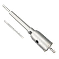 1-1/2" Concrete Hole Saw, 38mm Tungsten Steel Core Bit for Cinder Block, Brick, Rock, Plank Walls for Pipes or mini Split Lines, with SDS Plus Shank and 2 Center Positioning Drill Bits. - size: 1-1/2"