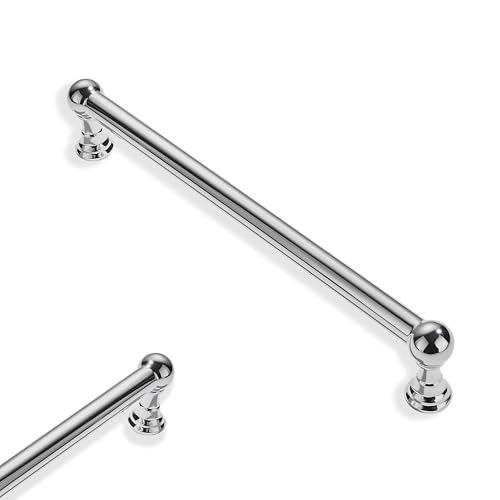10 Pack 6 Inch Hole Center Polished Chrome Cabinet pulls 100% Solid Heavy Duty Dresser Pulls Cabinet Drawer Pulls for Kitchen Cupboard Hardware - color: Polished Chrome, size: 6 inch hole center