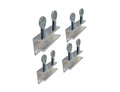 QCAA Sliding Window Security Lock, Child Proof Lock, Aluminum, Silver, 4 Pack, Made in Taiwan - color: Silver(3/8"), size: 4pack