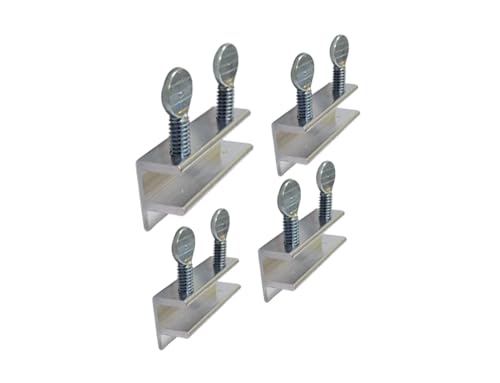 QCAA Sliding Window Security Lock, Child Proof Lock, Aluminum, Silver, 4 Pack, Made in Taiwan - color: Silver(3/8"), size: 4pack