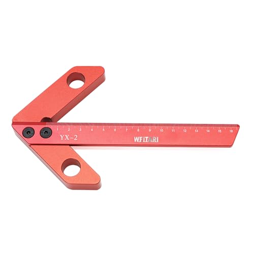 Center Measuring Tool,Center Finder, Line Gauge Center Finder, 45/90 Degree Right Angle Line Gauge Carpenter Ruler,Aluminum Alloy Woodworking Center Scribe Square Center Scribe 165mm - style: 165mm