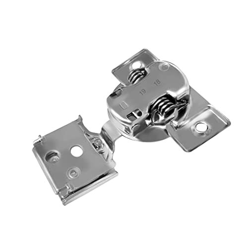Berta (10 pcs) 3/8" Overlay Cabinet Door Hinges, 90 Degree Restricted Opening Angle Soft Closing Face Frame Hinges, 6-Ways 3-Cam Adjustment, Concealed Kitchen Cabinet Door Hinges with Screws - size: 3/8" Overlay