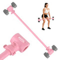 Pink Dumbbell to Barbell Converter 2.0 for Women – Transform Dumbbells into Barbell Set for Women, with Anti-Slip Foam Grip, Steel Clamp & 200LB Max Capacity, Compatible with Standard Dumbbells