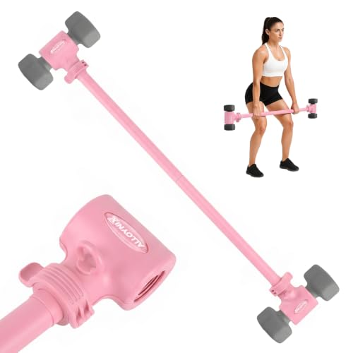 Pink Dumbbell to Barbell Converter 2.0 for Women – Transform Dumbbells into Barbell Set for Women, with Anti-Slip Foam Grip, Steel Clamp & 200LB Max Capacity, Compatible with Standard Dumbbells