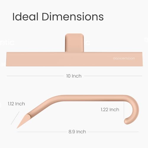 dancemoon JustHang Shower Squeegee with Built-in Hook, 10-Inch Terracotta - color: Terracotta