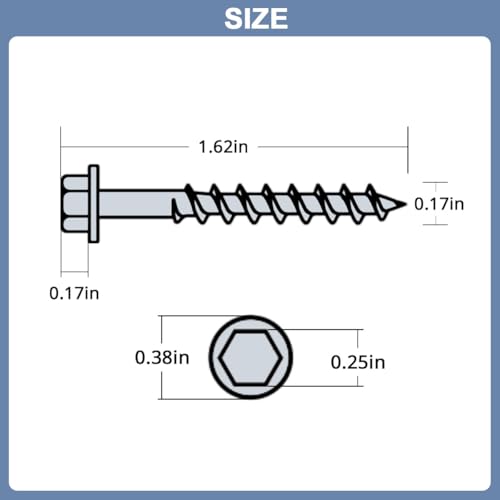 Connector Screws #9 x 1-1/2" Heavy-Duty Joist Hanger Screws (500-QTY)