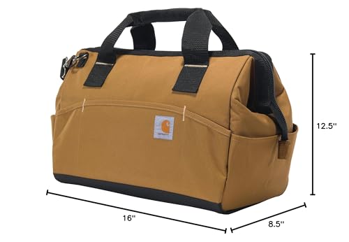 Carhartt 16-Inch 17 Pocket Midweight Tool Bag Carhartt Brown - size: 16-Inch 17 Pocket