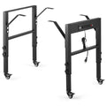 OLBRUS 19.6-Inch Depth Workbench Frame with Lockable Wheels - size: Power Outlets / wheel