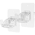 CIEMGNZOC 2PCS No Drill Curtain Brackets, Self-Adhesive Rods, Adjustable Curtain Hooks for Rods Under 1.57 Inch (Transparent) - color: 2 Pcs Transparent