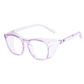 Safety Glasses for Men Women Nurses Anti Fog Stylish Fashion Comfortable Goggles with Side Shields Eye Protection for Adult - color: Purple