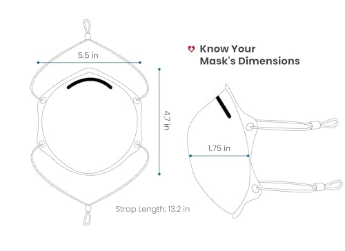 Well Before NIOSH Approved N99 Respirator Masks - Breathable & Comfortable - Pack of 10