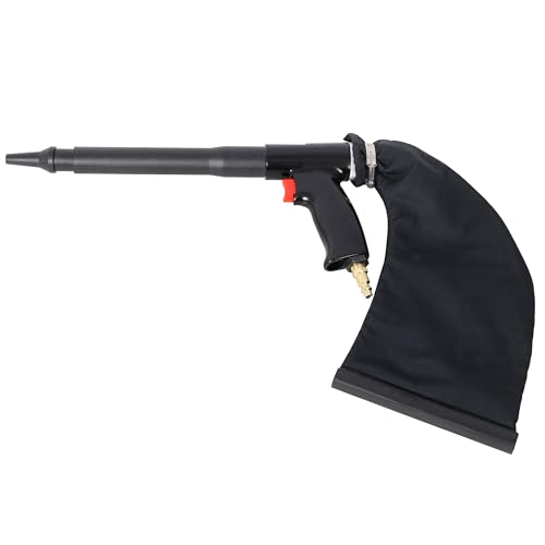 Multi-Function Hand Held Air Vacuum & Blow Gun Kit, 2-in-1 Pneumatic Cleaning Tool with Dust Bag & 5 Nozzles for Car Detailing, Workshop & Home Cleaning