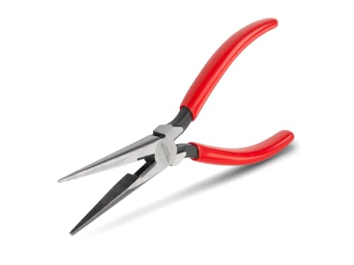 TEKTON 7 Inch Serrated Jaw Long Nose Pliers | PGF10007 - color: Serrated Jaw, size: 7 Inch Straight