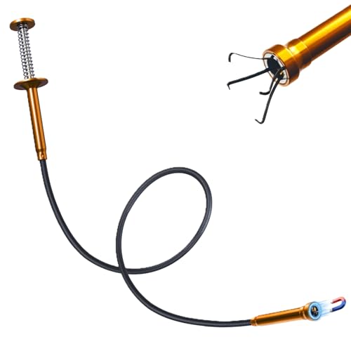 Flexible Grabber Tool, Magnetic 4-Claw Gripper (24", Orange) - size: Orange Magnetic