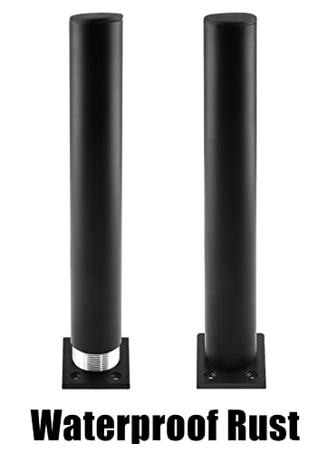 4-Pack Adjustable Aluminum Alloy Furniture Legs 10" Height Black - color: Black, size: 10 Inch