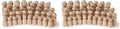 Natural Unfinished Wooden Peg Doll Bodies, Quality People Shapes, Great for Arts and Crafts, Birch and Maple Wood Turnings, Artist Set of 40 in 5 Different Shapes and Sizes (Pack of 2) - size: 40 People In 5 Different Shapes (Pack of 2)