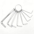 8-Piece Metric Allen Wrench Set, 1.5-6mm Chrome Vanadium Steel Hex Key Set with Key Ring, Pocket Bike Allen Key Set for Cycling, Motorcycle & Outdoor Repair - color: 8 Pcs Key Ring Set