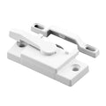 Prime-Line F 2744 Sash Lock, Single Unit, White – Diecast Construction, White Powder Coat w/ Enamel Finish, Designed for both Single & Double Hung Windows (Single Pack)