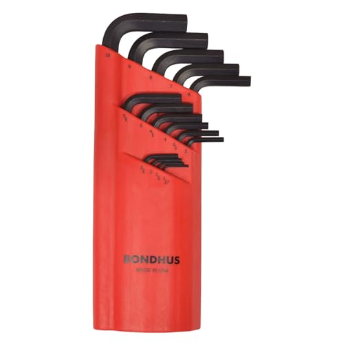 Bondhus 10995 Set of 15 Balldriver L-wrenches, ProGuard Finish, sizes 1.27-10mm - size: Set