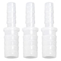 Plastic Hose Barb Reducer Pipe Fittings, 5/16" to 1/4" Hose ID Connectors Joint Splicer Mender Adapter Union Boat Water Air Aquarium O2 Fuel (Pack of 3) - size: 5/16" to 1/4"