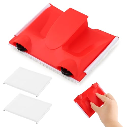 Paint Edger Trimmer with 2pcs Replacement Pad Refills, Corner Walls & Ceilings Paint Pad Applicator, Edge Painting Tool for Walls, Ceilings, Corners, Trims, and Edges FLA-wless Cutting-in