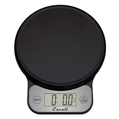 Escali Telero Digital Food Scale, High Precision Kitchen Scale for Cooking, Baking, Portion Control, Meal Prep, Weigh in Grams and Ounces, 11 lb Capacity, Black (T136) - color: Black