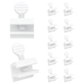 "Nuk3y Sliding Window Security Locks (White, 12 Pack)" - color: White, size: 12 Pack