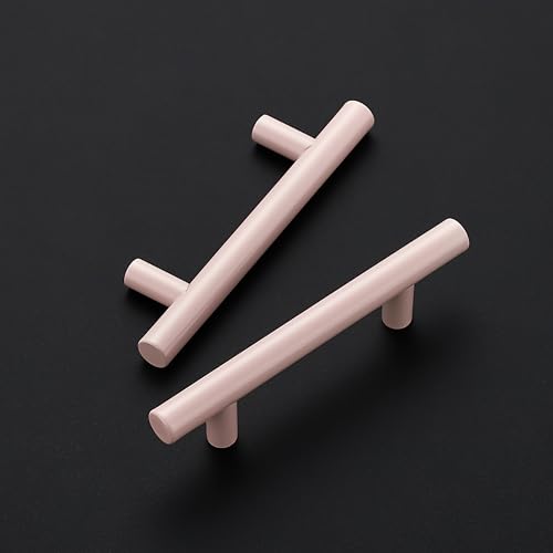 Ravinte Cabinet Handles,5" Length,3" Hole Center,Pink,12 Pack - color: Pink