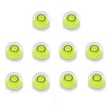 10PCS Precision Round Bubble Level Mini Spirit Level DIY Measuring Tool Kit (15x8mm) - size: 15x8mm