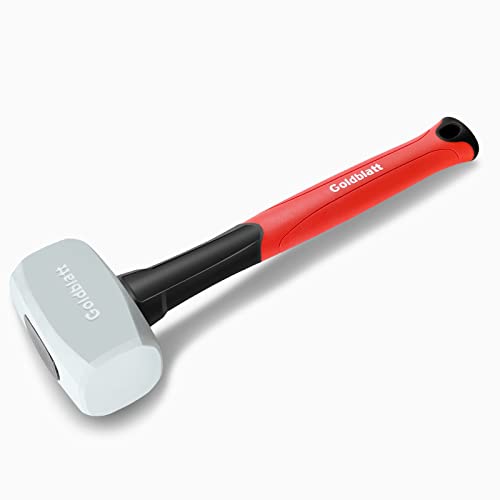 Goldblatt 16 oz. Low Recoil Double Face White Flooring Rubber Mallet Hammer - size: 16 oz.