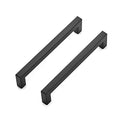 Ravinte Matte Black Cabinet Handles Square Pulls 6-1/4 Inch 3 Pack - size: 6-3/4 Inch (6-1/4 Inch Hole Center)