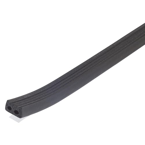 MD Building Rubber Auto & Marine Weatherseal, Black, 10ft x 19/32in | EPDM Rubber Material, Peel-and-Stick Backing, Cut-to-Length Strip, Seals Drafts Moisture Dust Insects - size: 10 Ft.