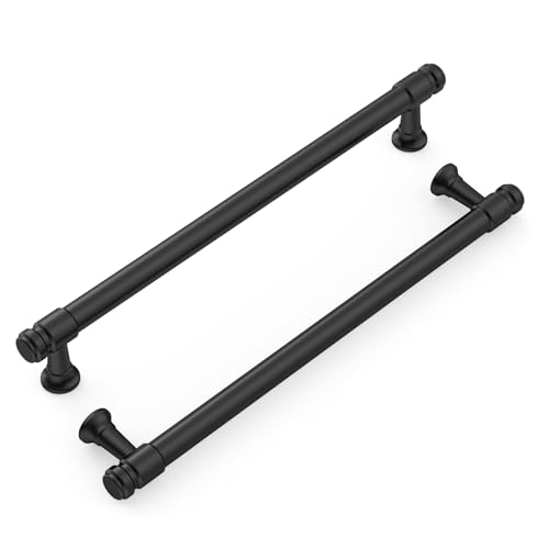 9BUILD 10 Pack 7.5 Inch Matte Black Cabinet Handles,Kitchen Hardware - color: Matte Black, size: 7.5"/192MM Hole Center