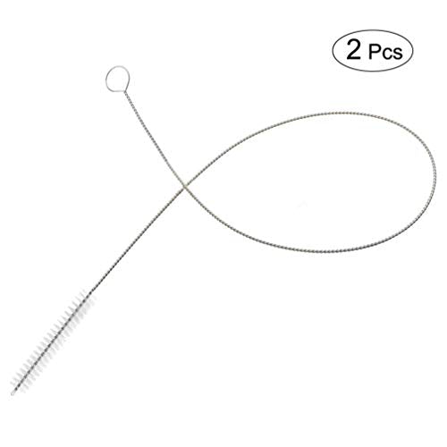 2 Pcs Cleaning Brush Bristle Tip 3/8” by 32” Inch Long - Flexible Cleaner Tool for Clean Keg, Feeding Tube, Line Tube Hose