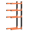 Lumber Storage Rack Wall Mount, Foldable 4-Level Wood Storage Rack - size: A-2 Pack