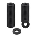uxcell 36Pcs Rubber Washers, 3/8 OD x 3/16 ID x 0.05" Thickness Flat Washers for Bolts Spacers, Shower Head, Plumbing, Hose Connecting - size: 3/8 OD x 3/16 ID x 0.05"
