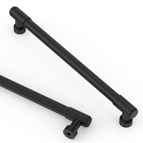 Asidrama Matte Black Kitchen Cabinet Pulls,7.5 Inch,10 Pack - color: Matte Black, size: 7.5" Hole Center