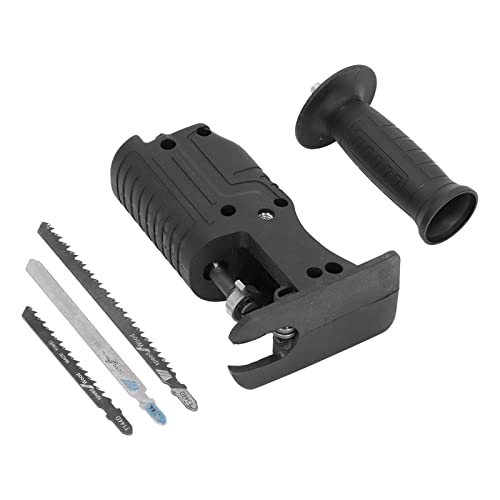 Reciprocating Saw Adapter Electric Drill to Reciprocating Saw Adapter, Hand Drill to Reciprocating Saw Chainsaw Conversion Head Kit, Woodworking Hand Saw Drill Jig Saw Attachment