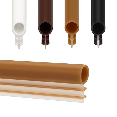 Window Weatherstrip Seal 1/4" Bulb Bubble Kerf Mount Gasket (100', Tan) - color: Tan, size: 100 Feet